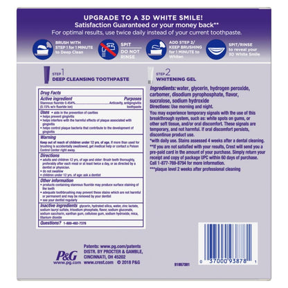 Crest 3D White Luxury Oral Care Duo – Elegantly Designed Teeth Whitening for the Sophisticated Bathroom