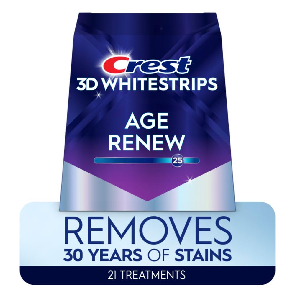 Crest 3D Whitestrips Age Renew – 1-Hour Nightly Smile Treatment for Personal Wellness Rituals