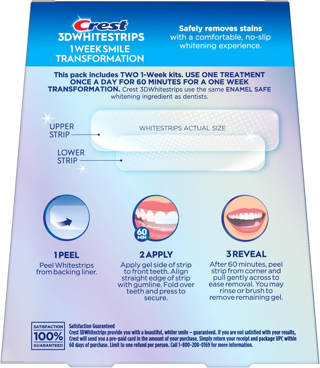 Crest 3D Whitestrips – Enamel-Safe Whitening Strips for a Confident Morning Routine