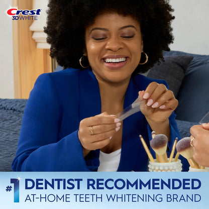 Crest 3D Whitestrips – Enamel-Safe Whitening Strips for a Confident Morning Routine