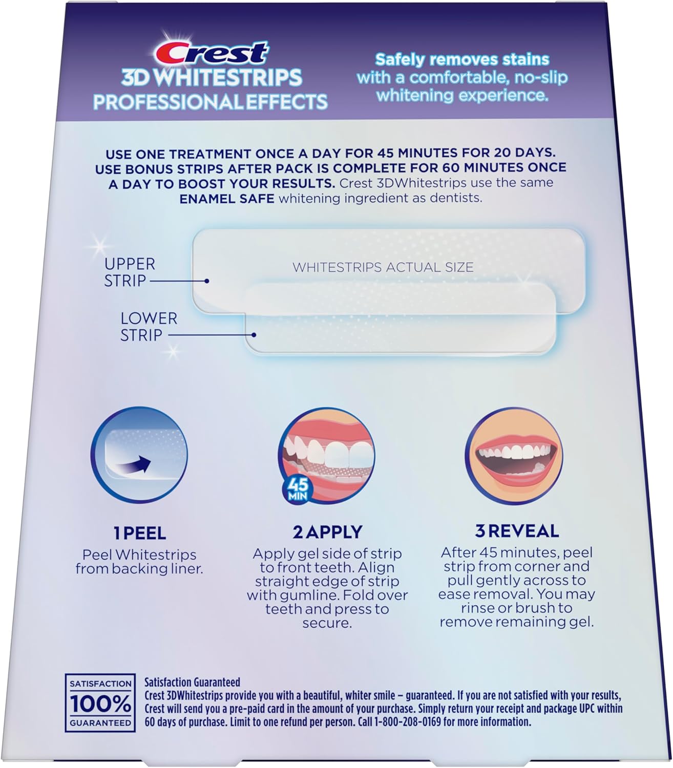Crest 3D Whitestrips Professional Effects – Daily Whitening Treatment for a Radiant Smile & Mindful Morning Routine