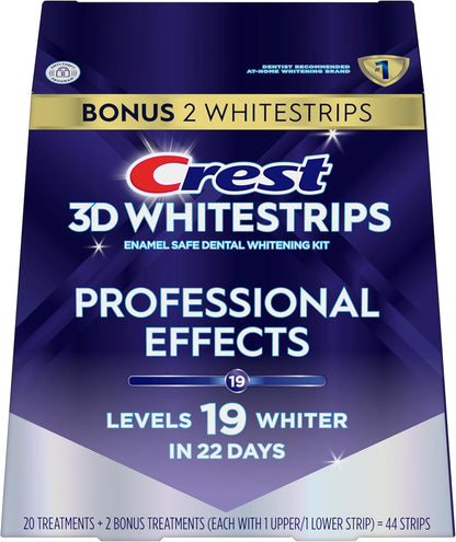 Crest 3D Whitestrips Professional Effects – Daily Whitening Treatment for a Radiant Smile & Mindful Morning Routine