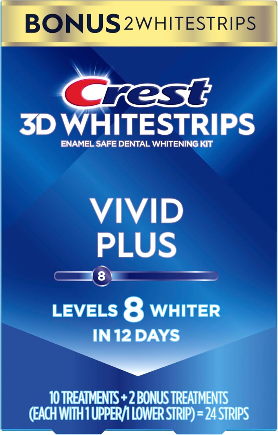 Crest 3D Whitestrips Vivid Plus – Enamel-Safe Whitening for Your Evening Wind-Down