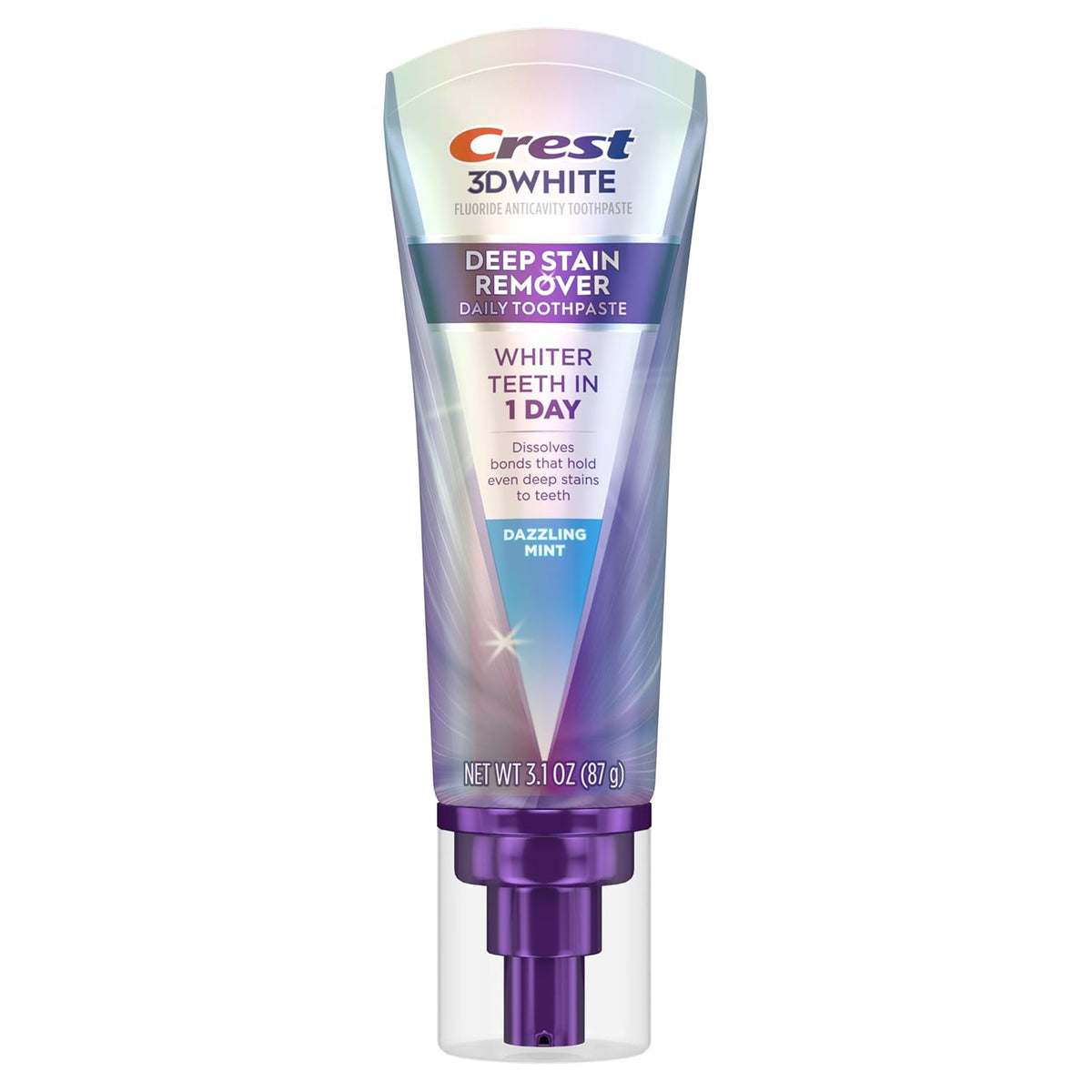 Crest 3DWhite Brilliance Deep Stain Remover Dazzling Mint Toothpaste - Brighter Smile Before Client Meetings and Interviews