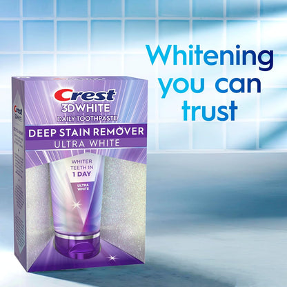 Crest 3DWhite Brilliance Deep Stain Remover Toothpaste – Office Bathroom Confidence Boost Before Client Meetings