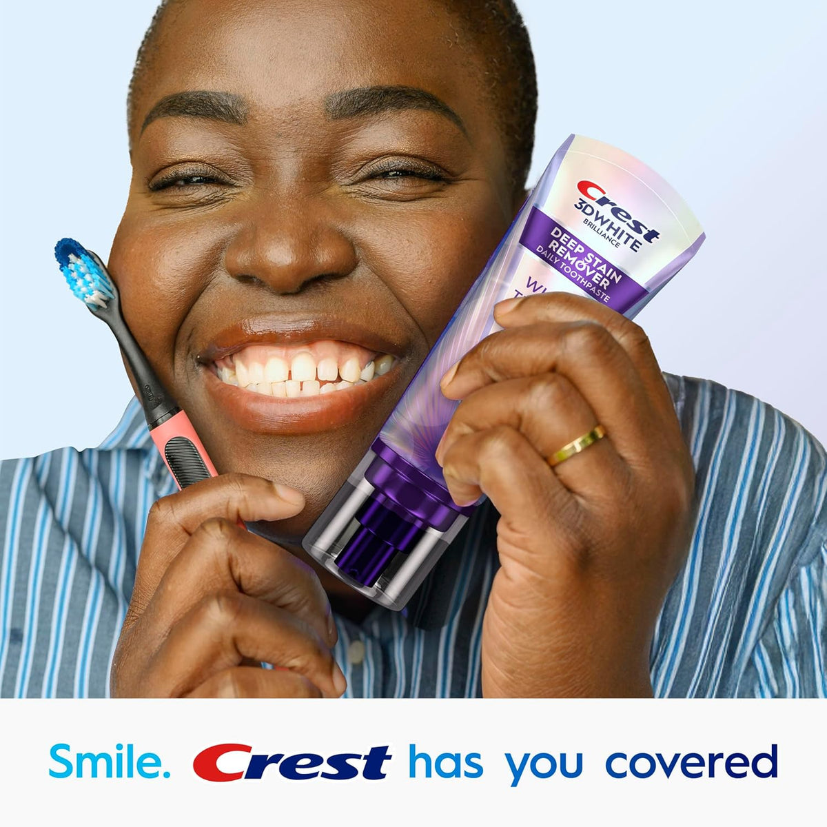 Crest 3DWhite Brilliance Ultra White Toothpaste – Mindful Evening Routine Upgrade for Sensitive Teeth