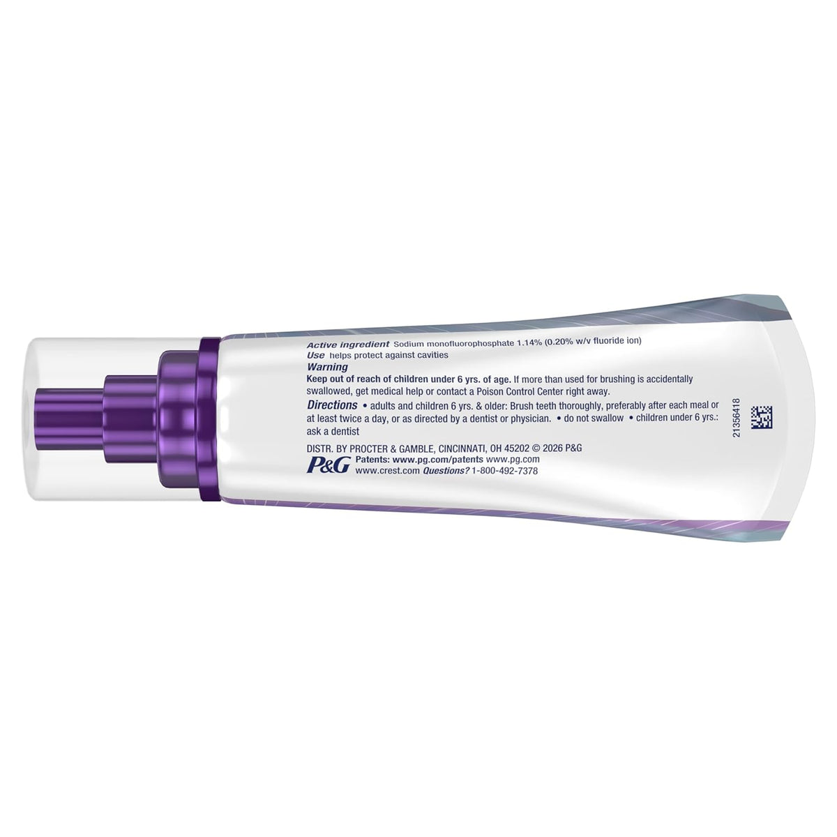 Crest 3DWhite Brilliance Ultra White Toothpaste – Mindful Evening Routine Upgrade for Sensitive Teeth