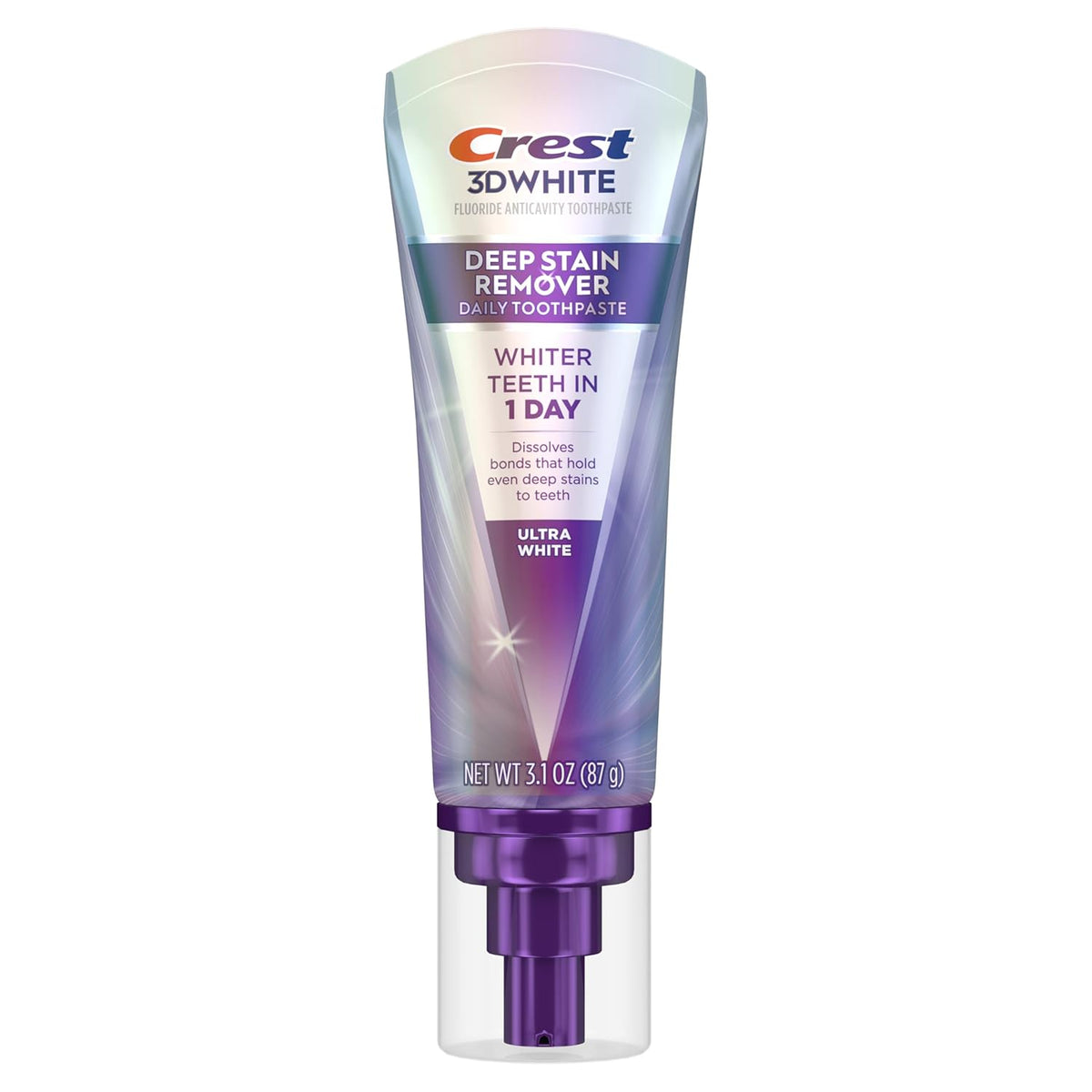 Crest 3DWhite Brilliance Ultra White Toothpaste – Mindful Evening Routine Upgrade for Sensitive Teeth