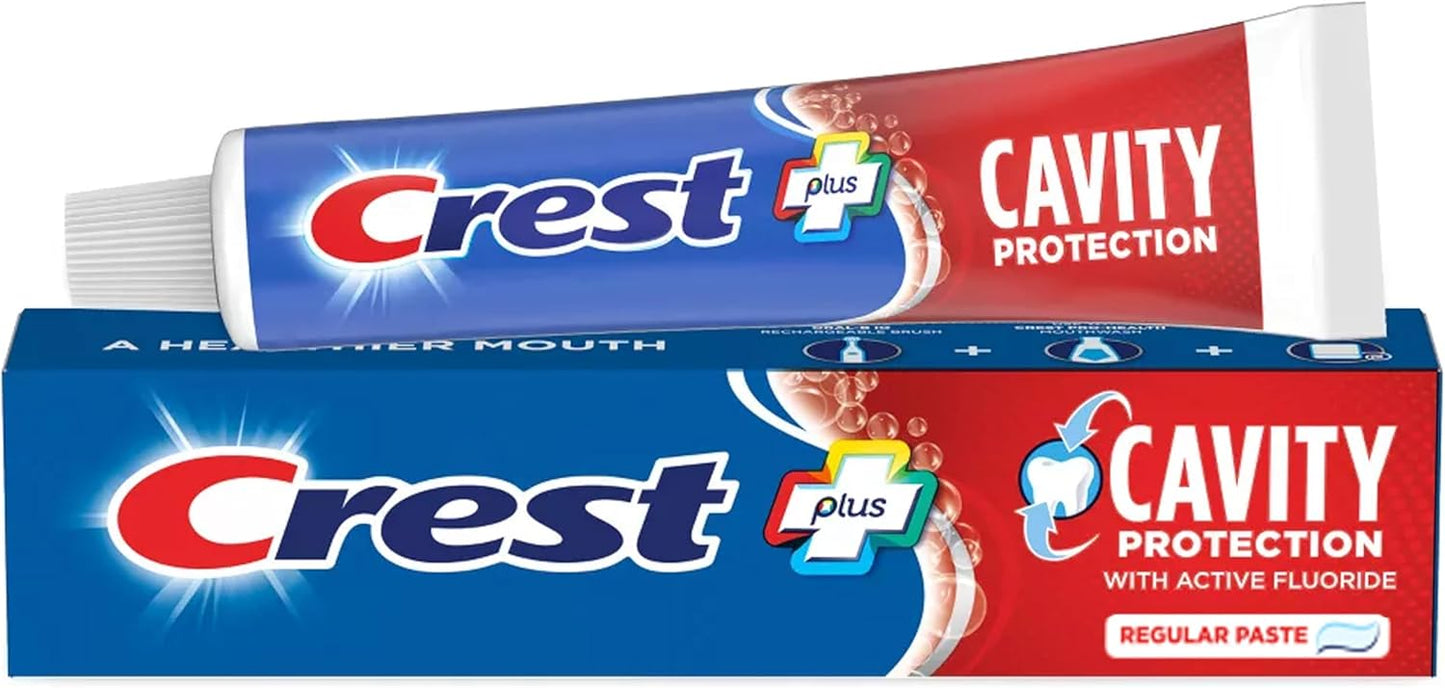 Crest Cavity Protection Toothpaste – Portable 8.2 oz Tubes for Camping Trip Dental Kits