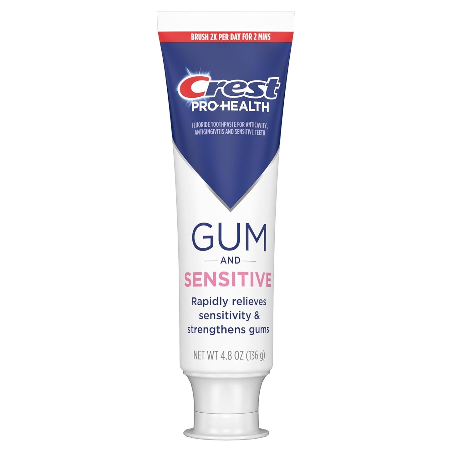 Crest Gum-Strengthening Toothpaste 4.8oz Triple Pack – Soothe Sensitivity During Your Evening Self-Care Routine