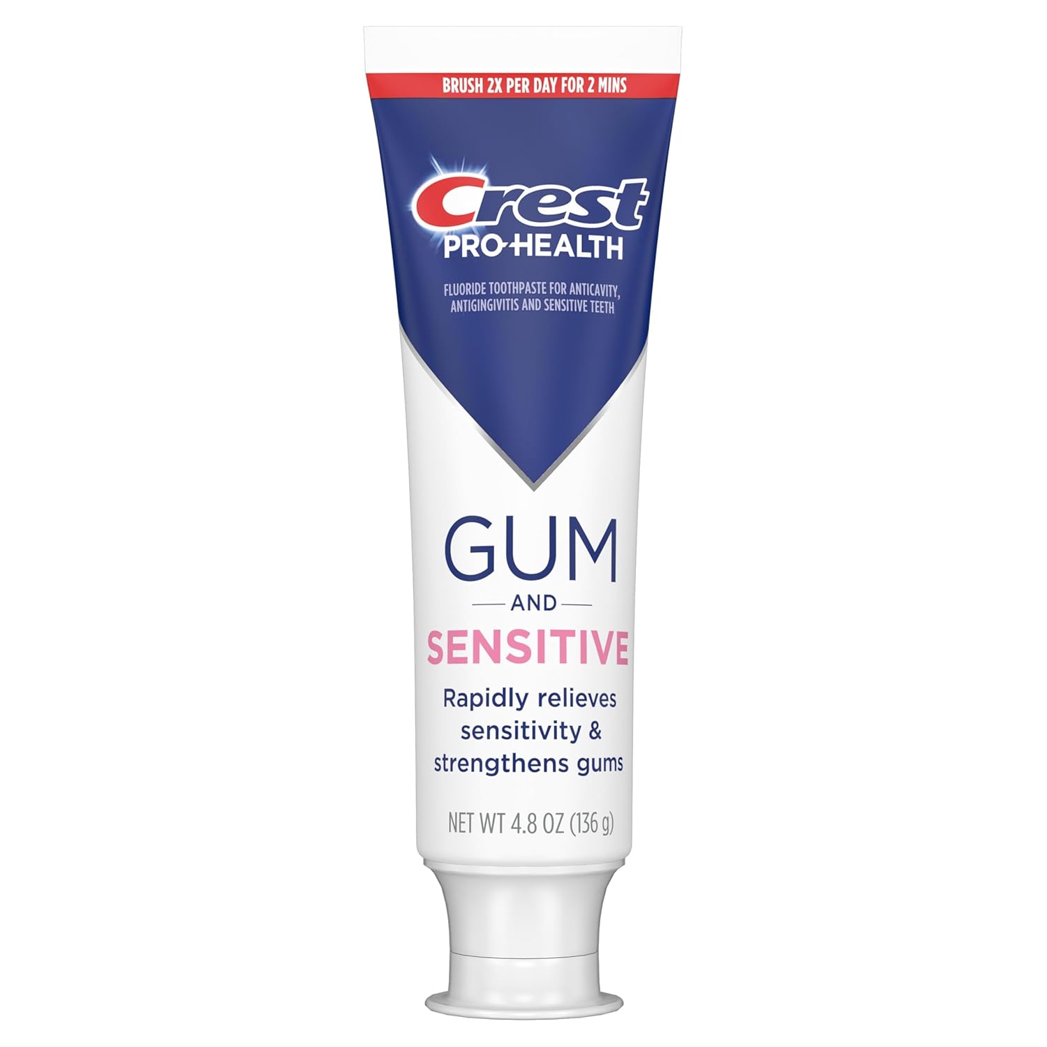 Crest Gum-Strengthening Toothpaste 4.8oz Triple Pack – Soothe Sensitivity During Your Evening Self-Care Routine