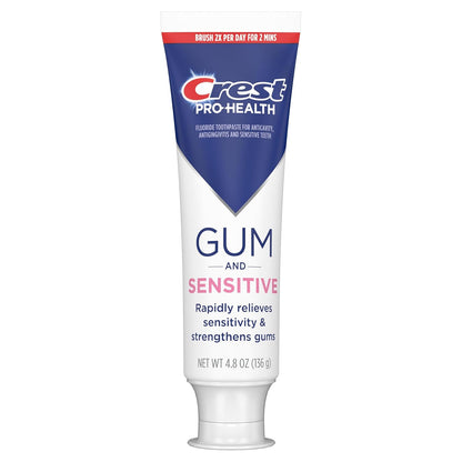 Crest Gum-Strengthening Toothpaste 4.8oz Triple Pack – Soothe Sensitivity During Your Evening Self-Care Routine