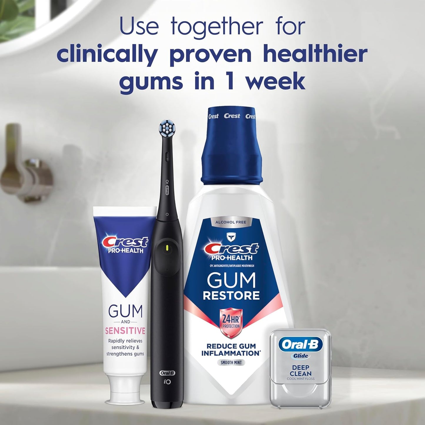 Crest Gum-Strengthening Toothpaste 4.8oz Triple Pack – Soothe Sensitivity During Your Evening Self-Care Routine