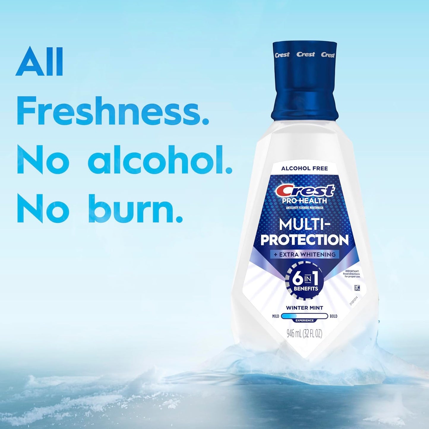 Crest Pro-Health Advanced Whitening Mouthwash – Gentle Alcohol-Free Formula for Daily Wellness