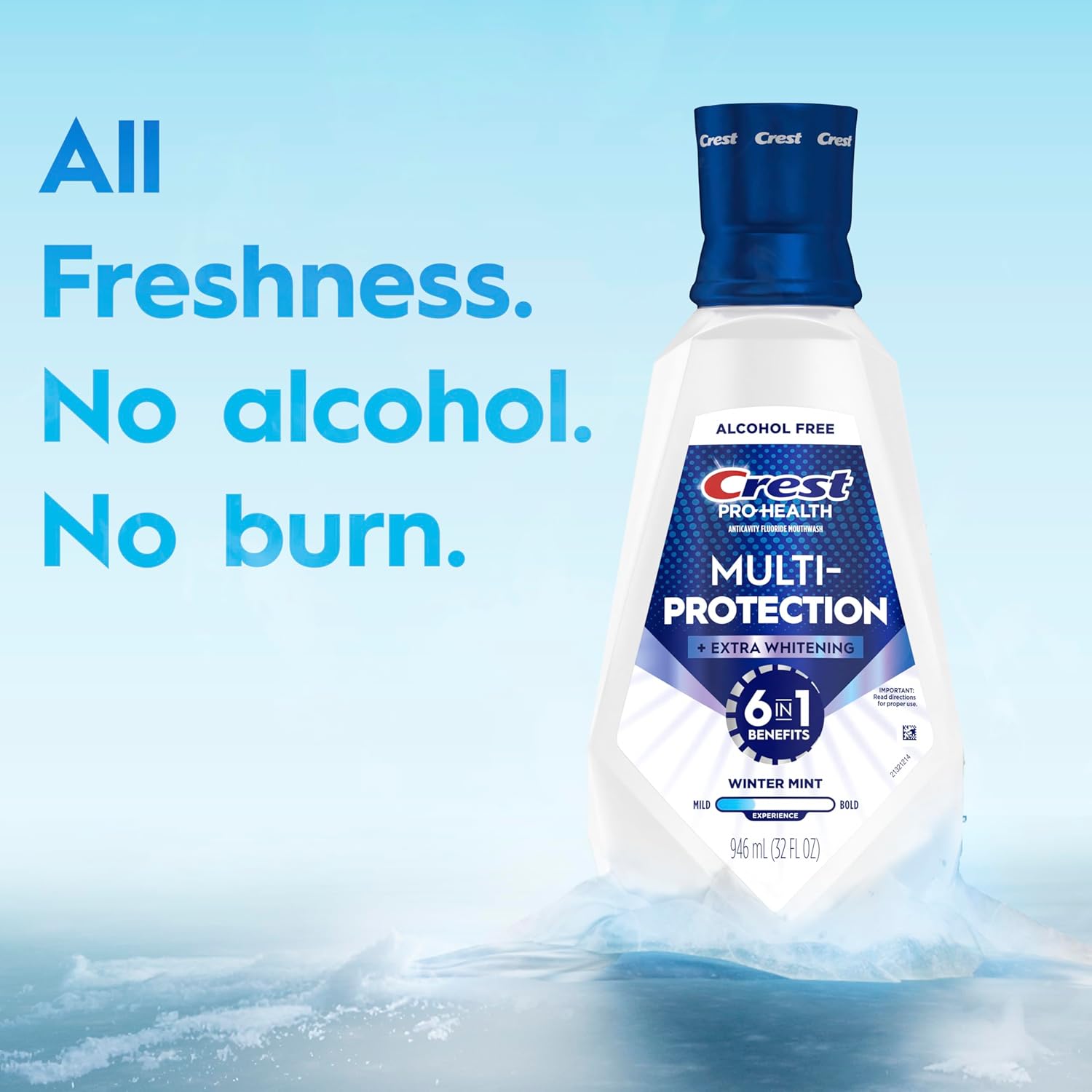 Crest Pro-Health Advanced Whitening Mouthwash – Gentle Alcohol-Free Formula for Daily Wellness