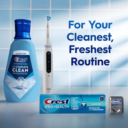 Crest Pro Health Antigingivitis Mouthwash – Calming Mint Rinse for Evening Oral Care Routines