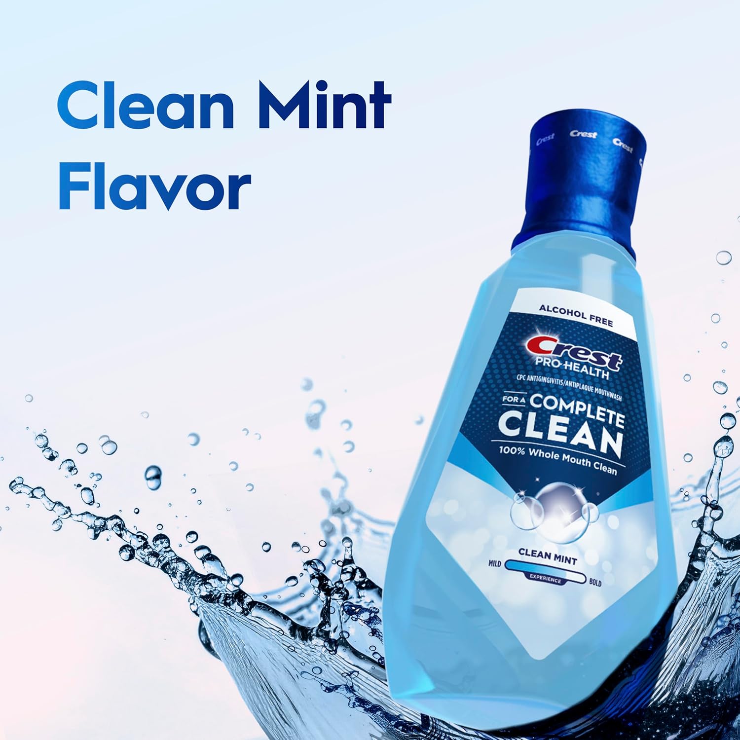 Crest Pro Health Antigingivitis Mouthwash – Calming Mint Rinse for Evening Oral Care Routines