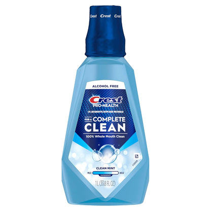 Crest Pro Health Antigingivitis Mouthwash – Calming Mint Rinse for Evening Oral Care Routines