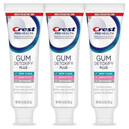 Crest Pro-Health Gum Detoxify Plus Toothpaste – Self-Care Gum Recovery, Triple Pack