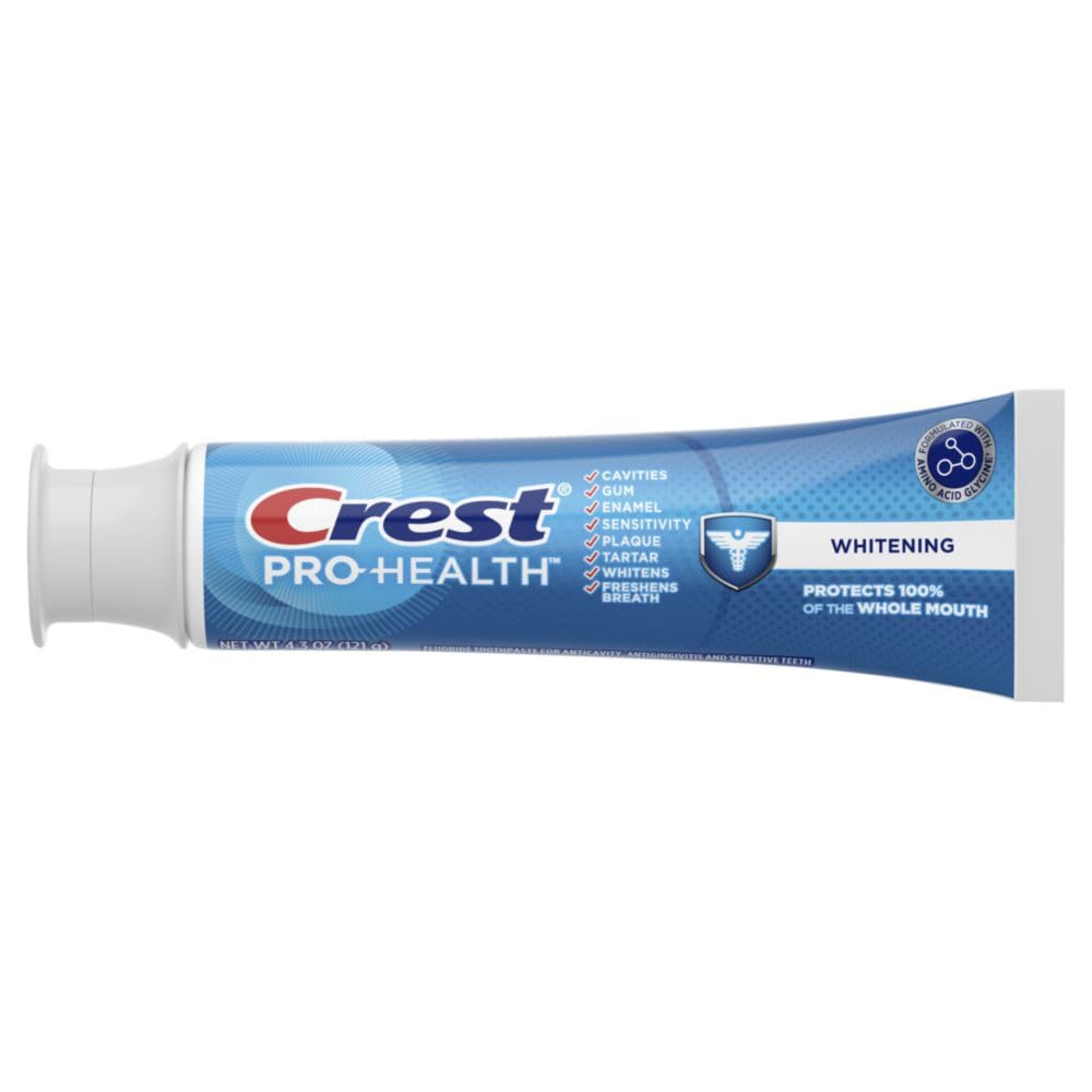 Crest Pro-Health Whitening Toothpaste 4.3oz 3-Pack Thoughtful Care Package Gift for College Students