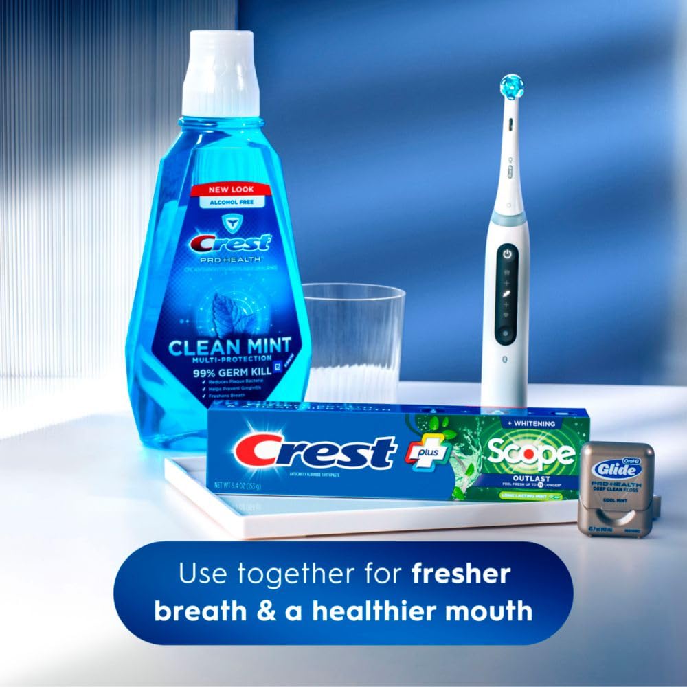 Crest + Scope Whitening Toothpaste Triple Pack – Gentle Breath Freshness for Mindful Mornings