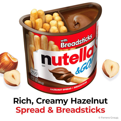 crispy breadsticks included in each cup for an all-in-one snack
