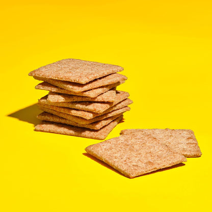 crispy, thin cracker construction for dipping and stacking