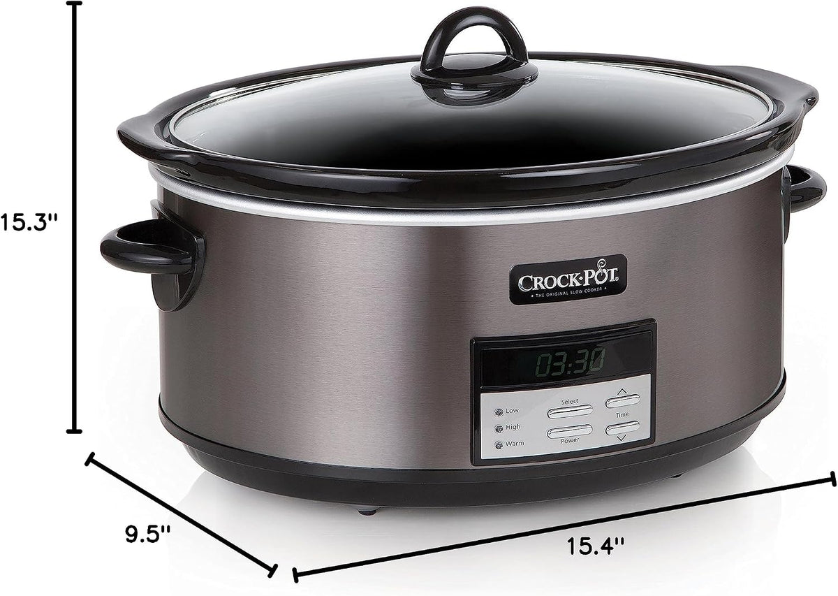 Crock-Pot 8-Quart Programmable Slow Cooker – Valentine's Day Gift for Her, Holiday Entertainers and Potluck Hosts