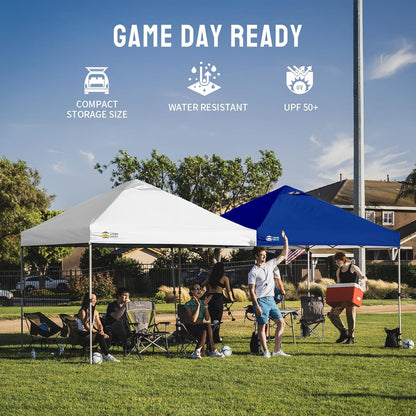 CROWN SHADES 10x10 Outdoor Canopy Tent – Picnic & Day-Trip Shade Pavilion, Water-Resistant