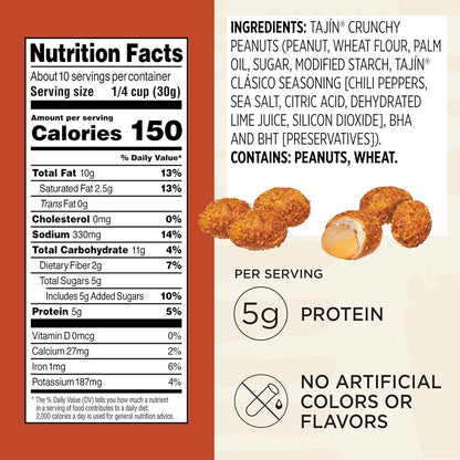 crunchy cracker coating encasing roasted peanuts