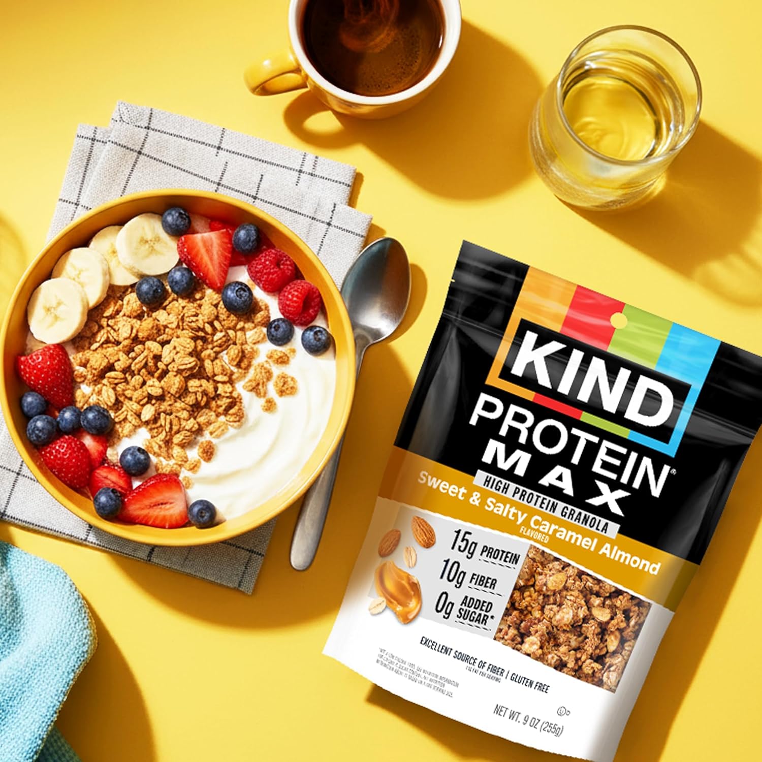 crunchy granola cluster form that holds up in milk and as a topping