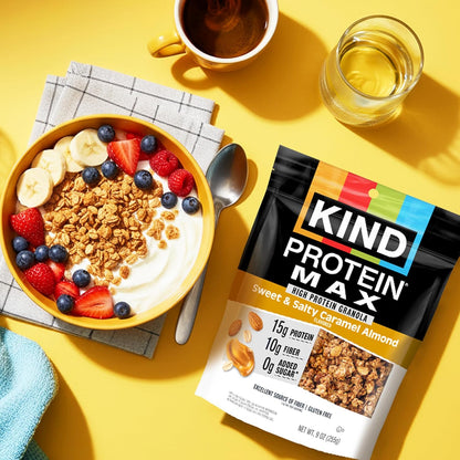 crunchy granola cluster form that holds up in milk and as a topping
