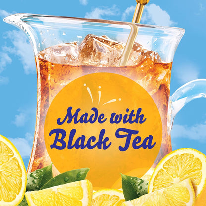 Crystal Light Decaf Lemon Iced Tea – Family Table Drink for Kids' Lunches and Backyard Cookouts, No-Caffeine Pitcher Mix