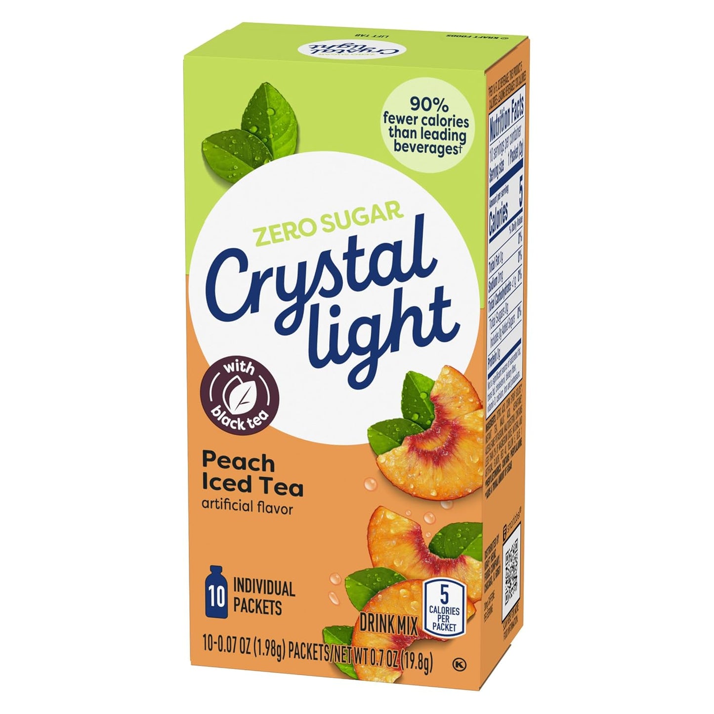 Crystal Light Drink Mix Peach Iced Tea – 120 Packets for Camping Trips and Open-Air Refreshment