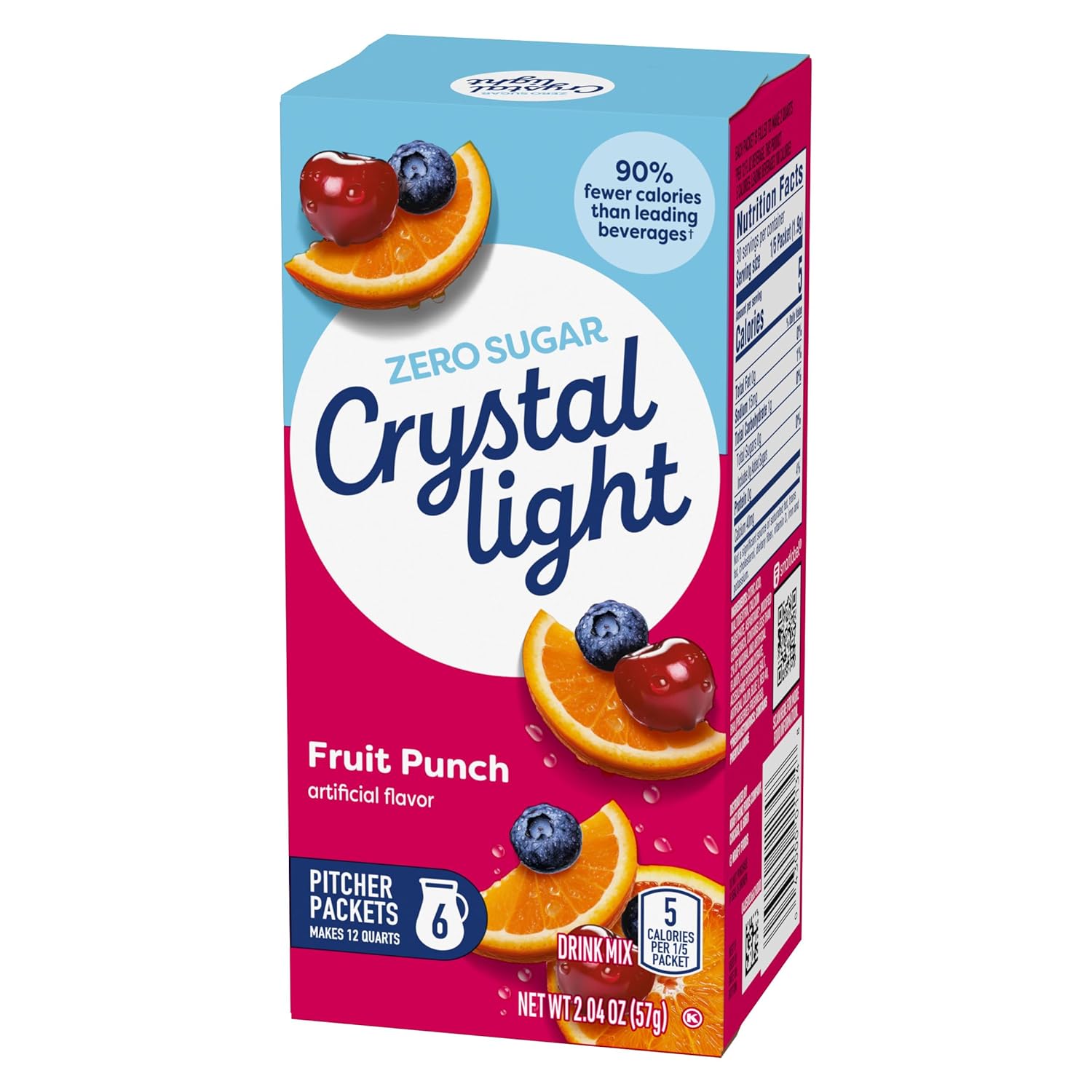 Crystal Light Fruit Punch Powdered Drink Mix – Kid-Friendly Fruit Flavor for Family Meals and Birthday Parties