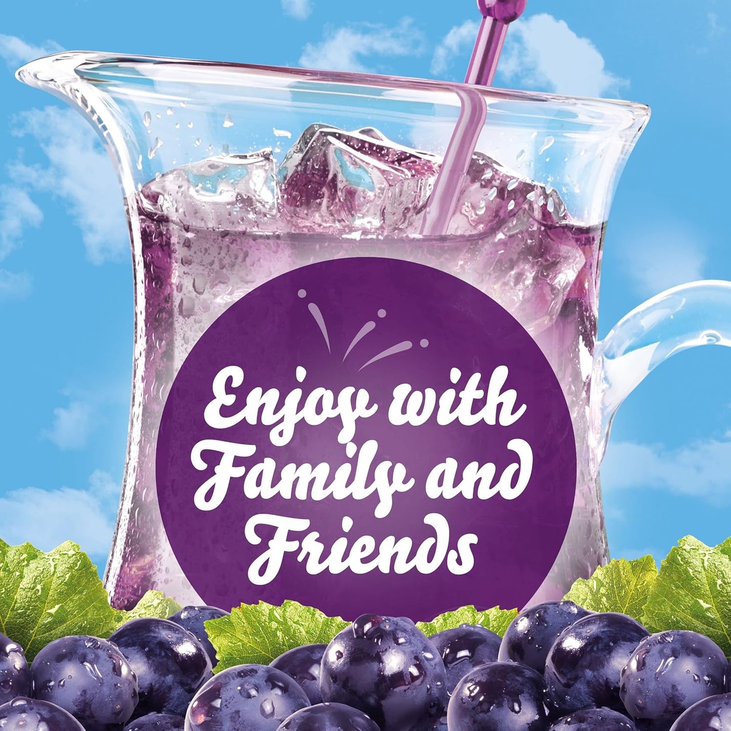 Crystal Light Grape Drink Mix with Caffeine – Pre-Portioned Single-Serve Packets for a Clean, Clutter-Free Pantry, Zero Sugar