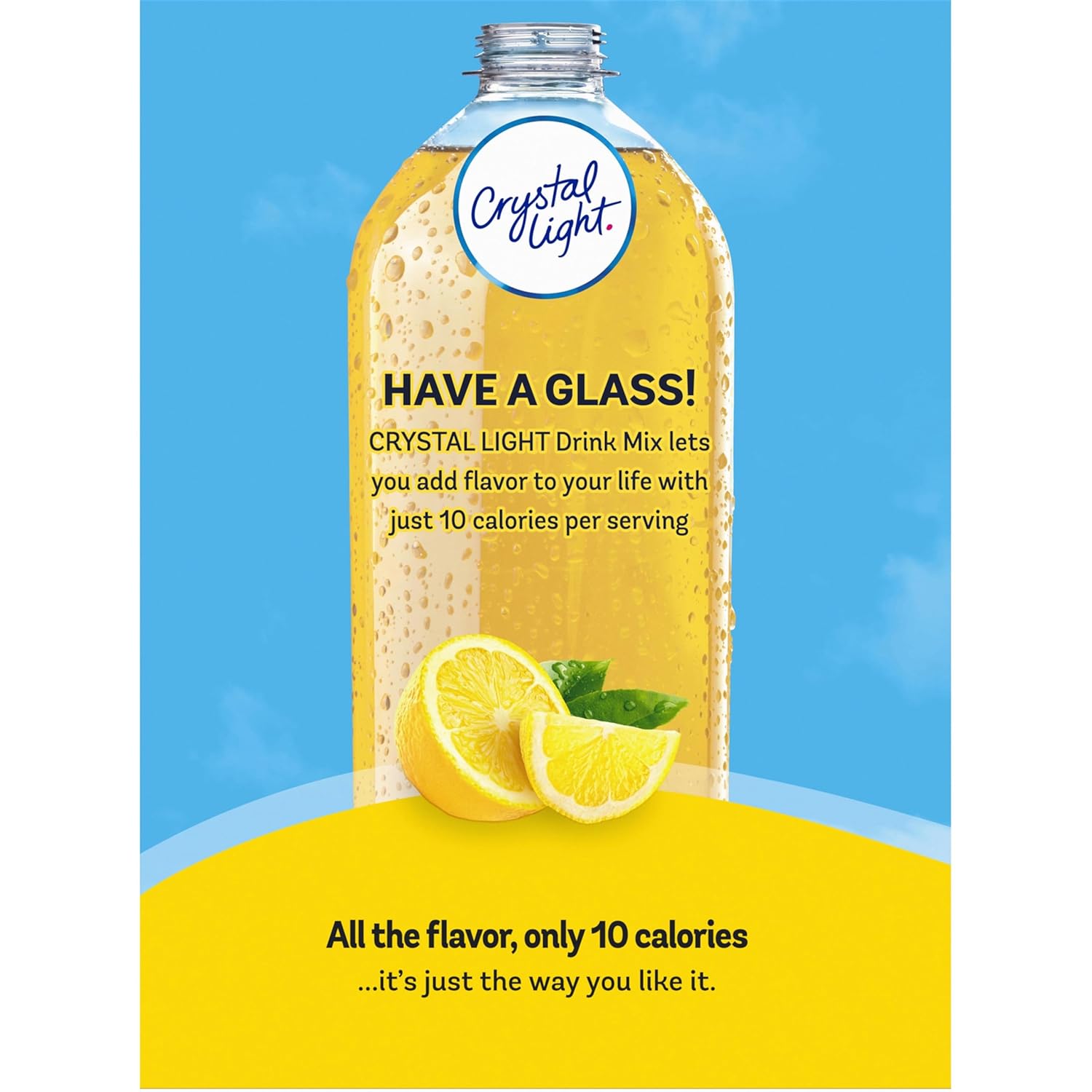 Crystal Light Lemonade Powdered Drink Mix – Lightweight Lemonade Packets for Hiking, Camping, and Road Trips, 120 ct Travel Pack