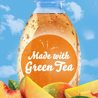 Crystal Light Peach Mango Green Tea Powdered Drink Mix – Desk-Friendly Flavored Water for Focused Work-from-Home Days