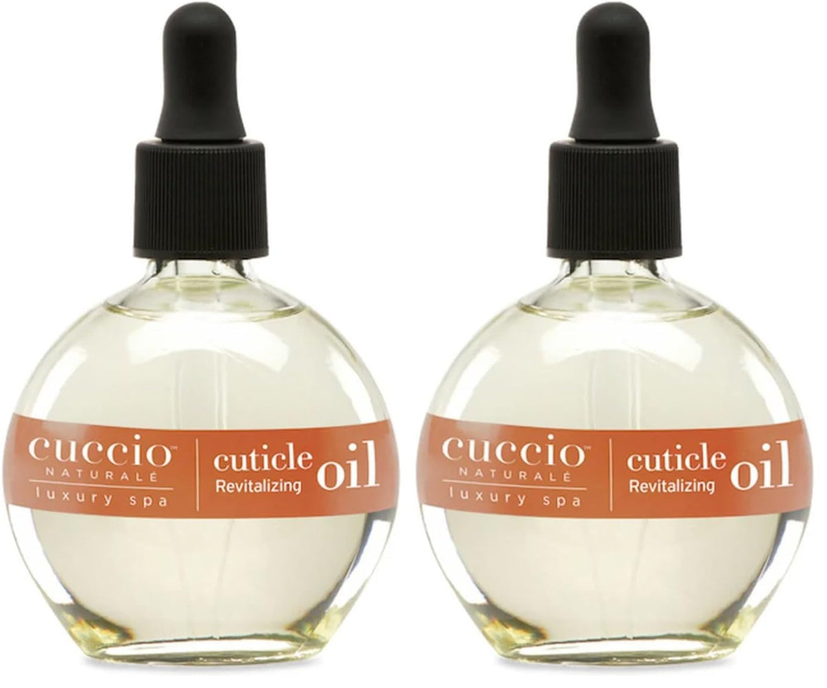 Cuccio Naturale Revitalizing - Hydrating Oil For Repaired Cuticles Overnight - Remedy For Damaged Skin And Thin Nails - Paraben And Cruelty-Free Formula - Vanilla Bean And Sugar - 2.5 Oz (Pack of 2)