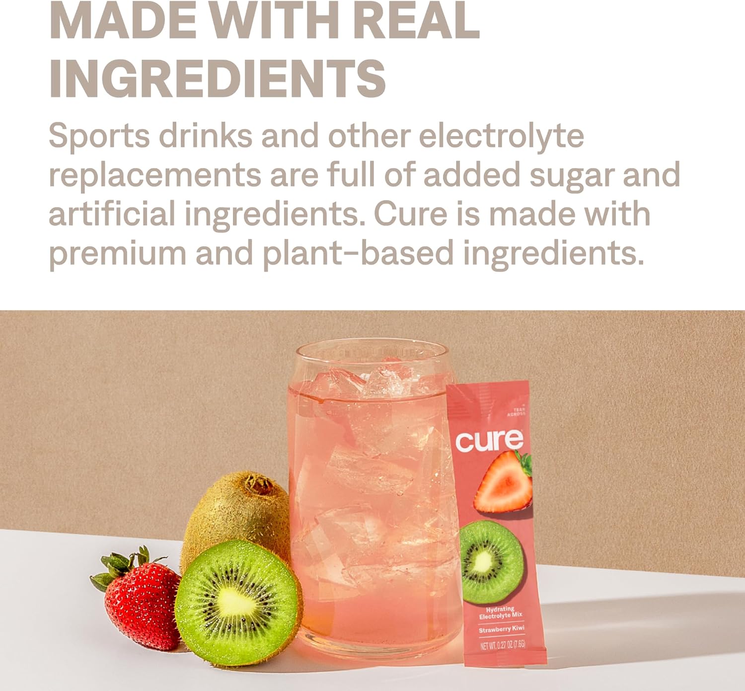 Cure Hydration Sugar-Free Electrolyte Mix – Safe Family Hydration for Kids Age 1 Plus During Sick Days