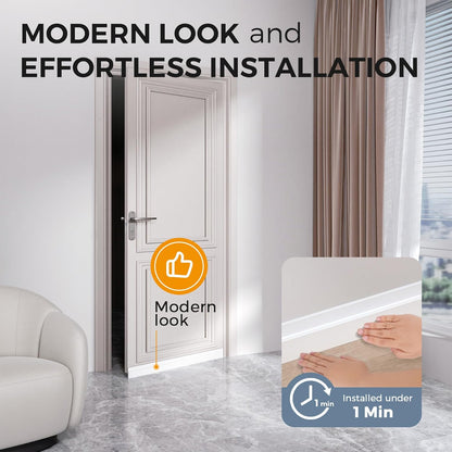 cut-to-size 39-inch strips customizable to door, window, baseboard, or rv width