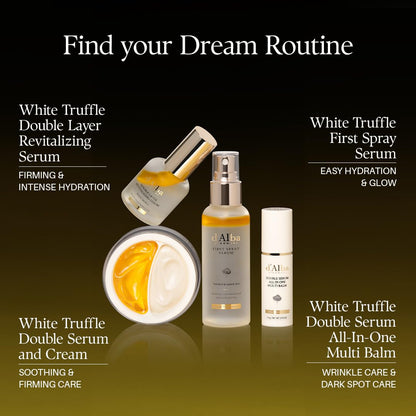 d'alba Piedmont White Truffle Double Serum Balm – Luxury Vanity Upgrade for Anti-Aging and Eye Treatment