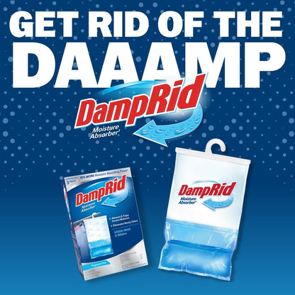 DampRid Moisture Absorber Bags 3 Pack – Simple Hanging Closet Solution for Intentional Living