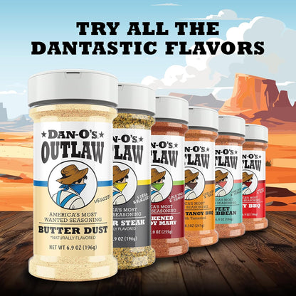 Dan-O's Outlaw Butter Dust Seasoning – Birthday Gift for the Grill Master, Buttery All Purpose Spice