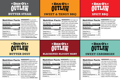 Dan-O's Outlaw Seasoning Gift Bundle – Valentine's Day Present for Her, Cocktail Crafters, and Home Chefs