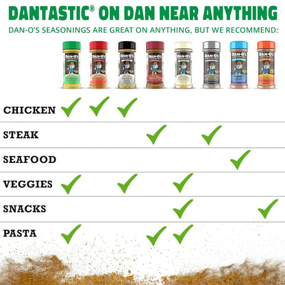 Dan-O's Preem-O Seasoning – Sugar Free and Zero Calorie Spice Blend for Clean Meal Prep, 2.5 oz Bottle