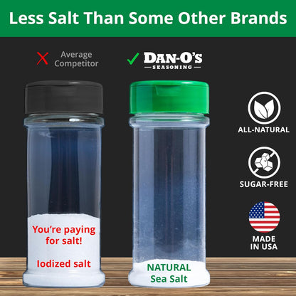 Dan-O's Preem-O Seasoning – Sugar Free and Zero Calorie Spice Blend for Clean Meal Prep, 2.5 oz Bottle