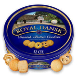 Royal Dansk Danish Butter Cookies Tin – Classic Holiday Gift for Her, Ready-to-Give Assorted Cookie Gift Basket for Mom
