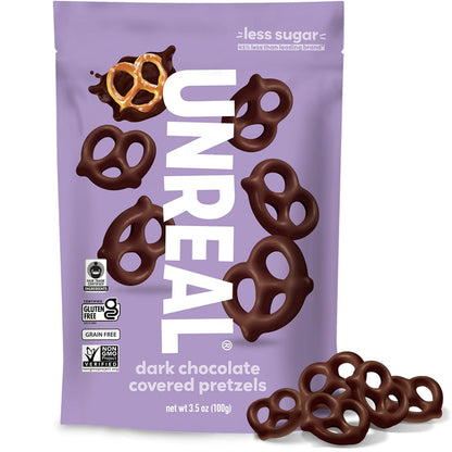 dark chocolate coating with only 7g sugar per serving