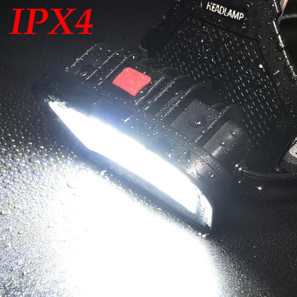 DARKBEAM COB Floodlight Headlamp – Rechargeable LED Light for Camping, Hiking Trails and Backpacking After Dark